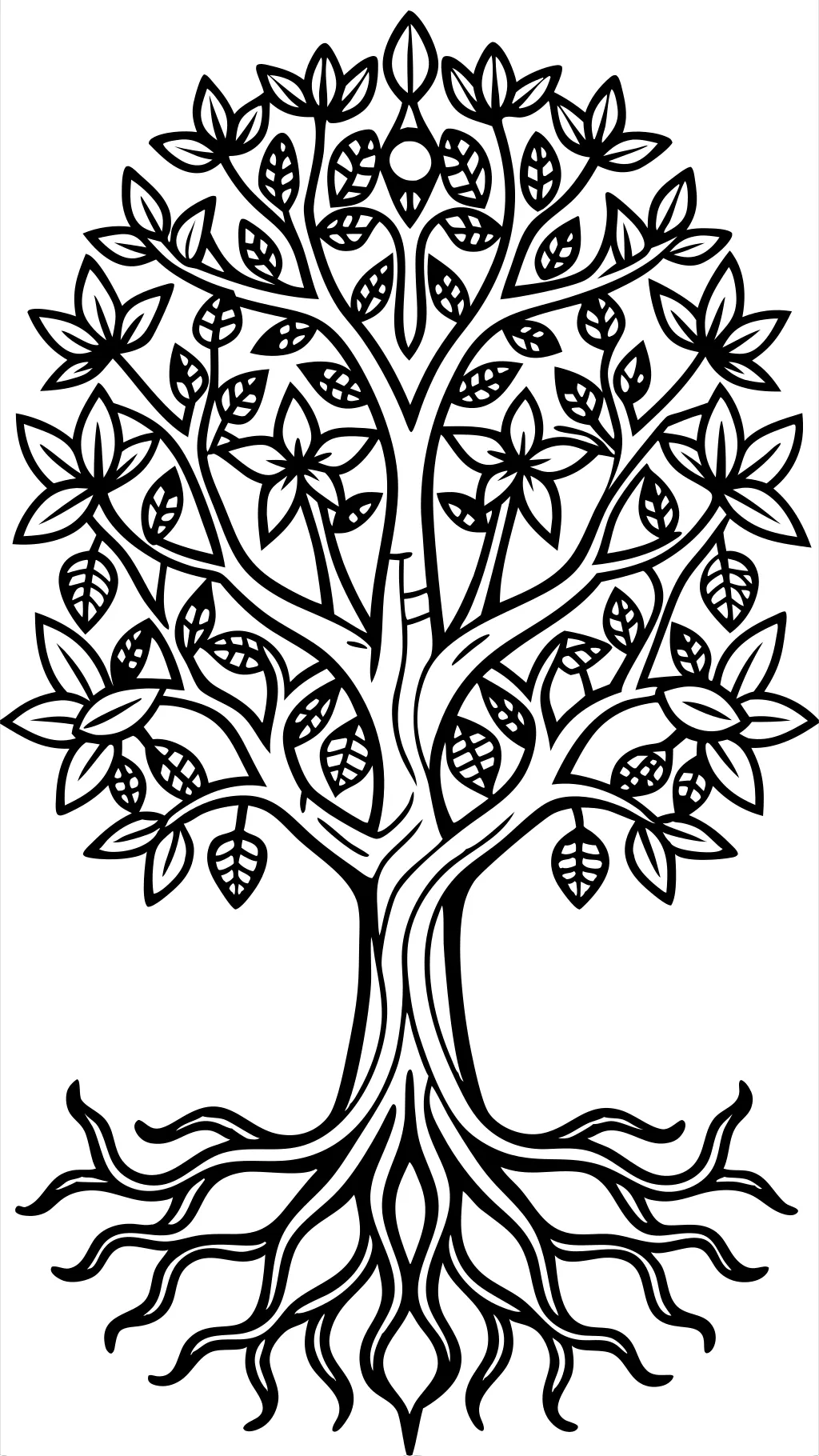 coloriages d’arbre de vie